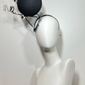 Elegant Black Fascinator Headband